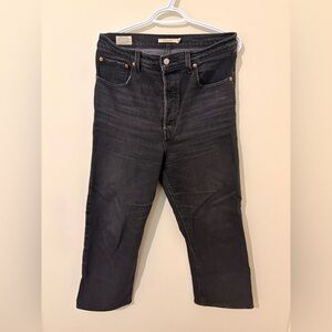 Levi’s Ribcage Straight Black Jeans